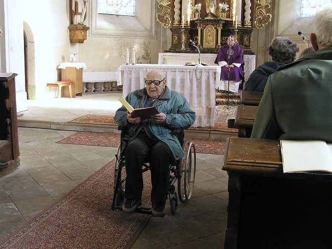 Mše sv. vedená Bis. Mons. Dominikem Dukou