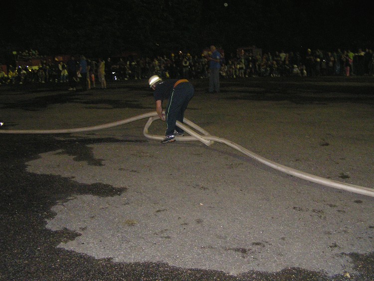 Noční hasičská soutěž na Seči