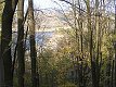 Podzimní pohled na přehradu.