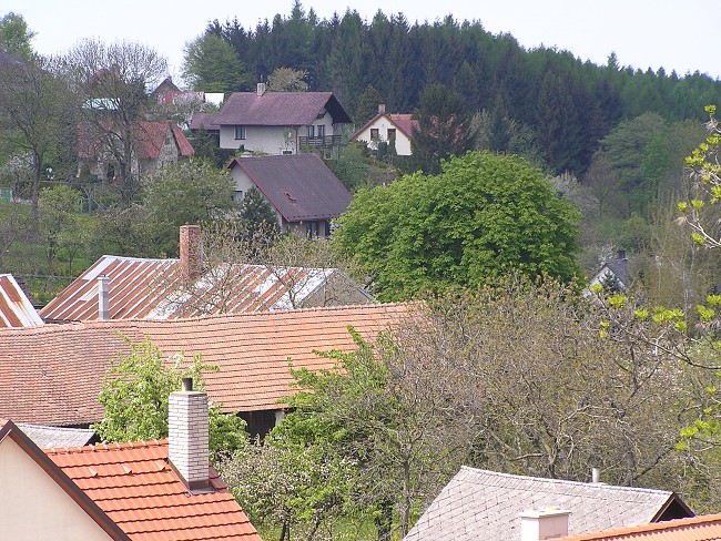 Pohled na Seč ze střechy městského úřadu
